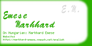 emese marhhard business card